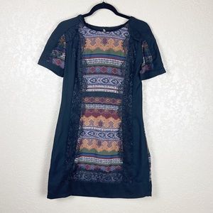 Ranna Gill boho printed short sleeve mini dress